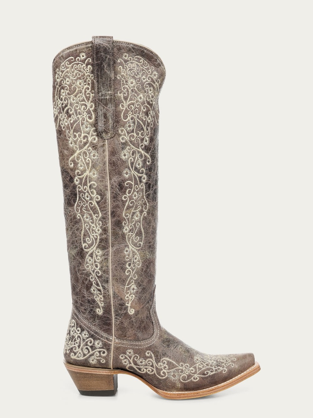 Corral Handcrafted Women’s Embroidered Leather Cowboy Boots - Picture 2 of 7